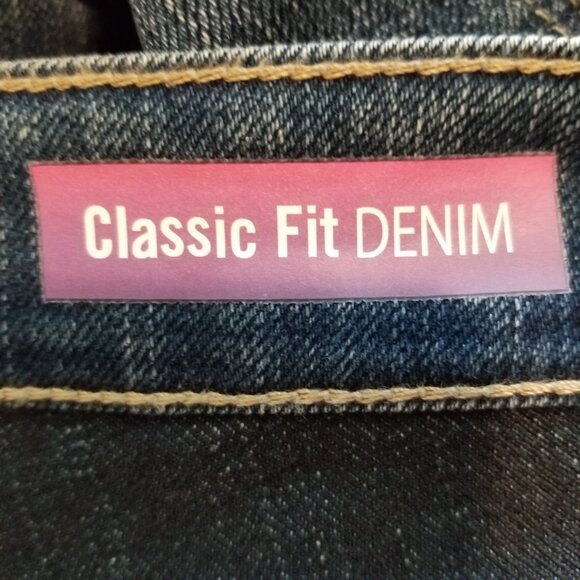 Just My Size JMS Stretch Classic Straight Leg Denim Jeans Dark Wash 20WS NWT - Picture 8 of 11